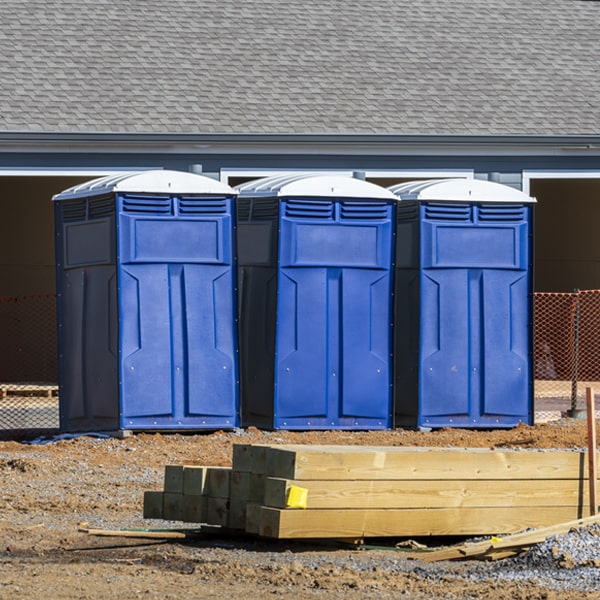 what is the expected delivery and pickup timeframe for the portable toilets in Rousseau